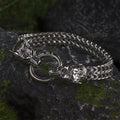 Fenrir's Bite - Stainless Steel Wolf Head Chain Pendant