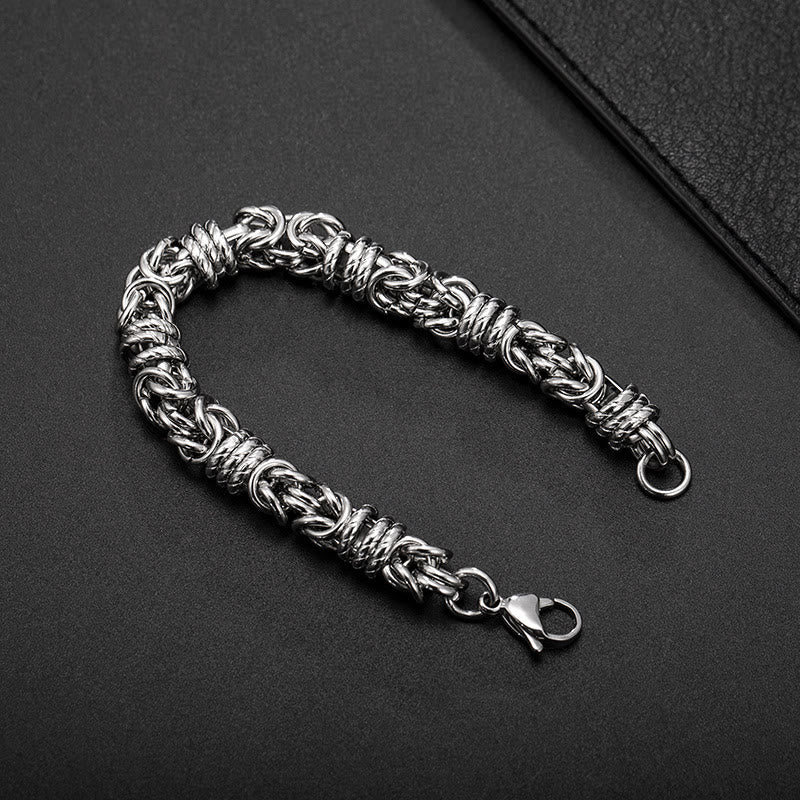 Stainless Steel Braided Link Bracelet