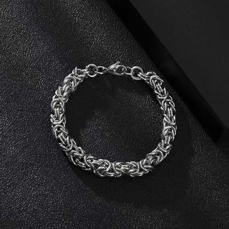 Stainless Steel Braided Link Bracelet