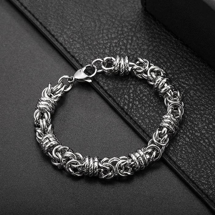 Stainless Steel Braided Link Bracelet