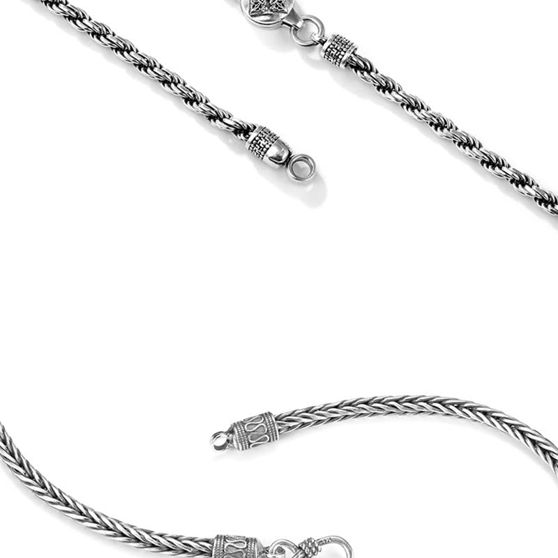 Handcrafted 925 Silver Wheat Wrist Bracelet