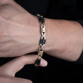 Stainless Steel Mens Polished Chain Link Bracelet
