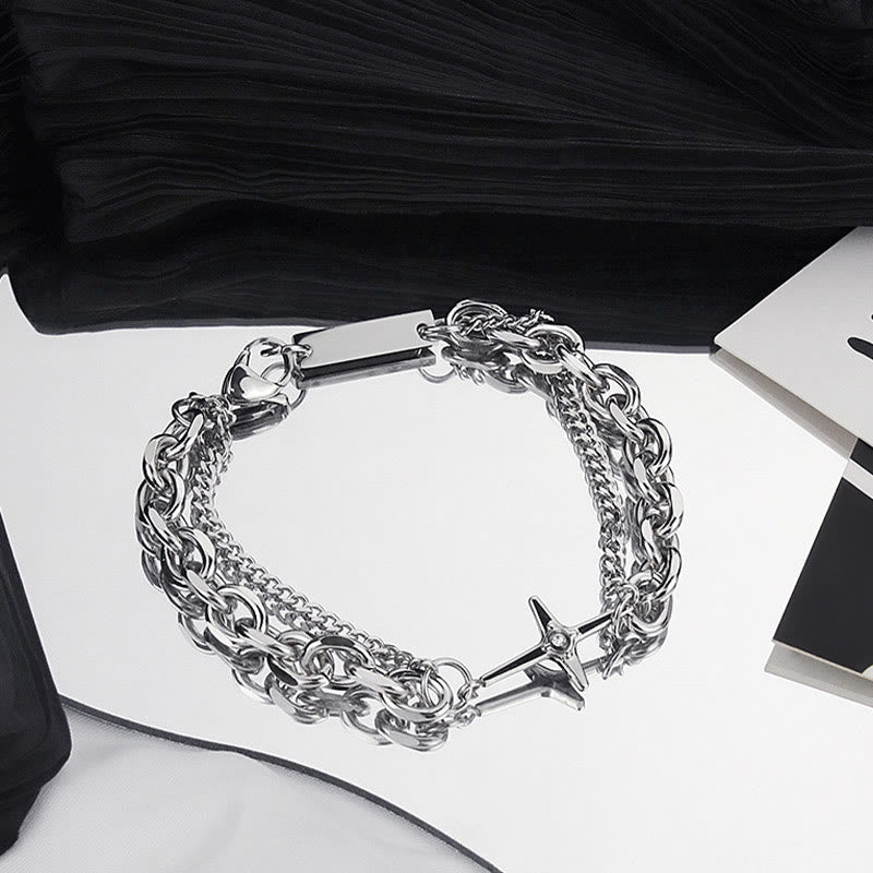 Starlight Charm Cable Chain Curb Chain Bracelet