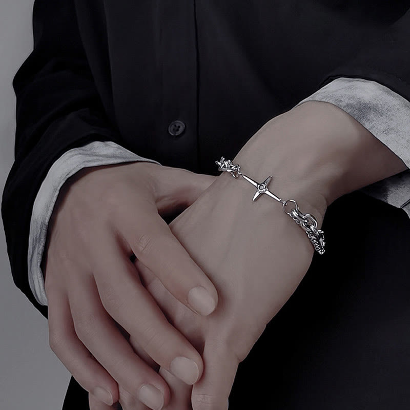 Starlight Charm Cable Chain Curb Chain Bracelet