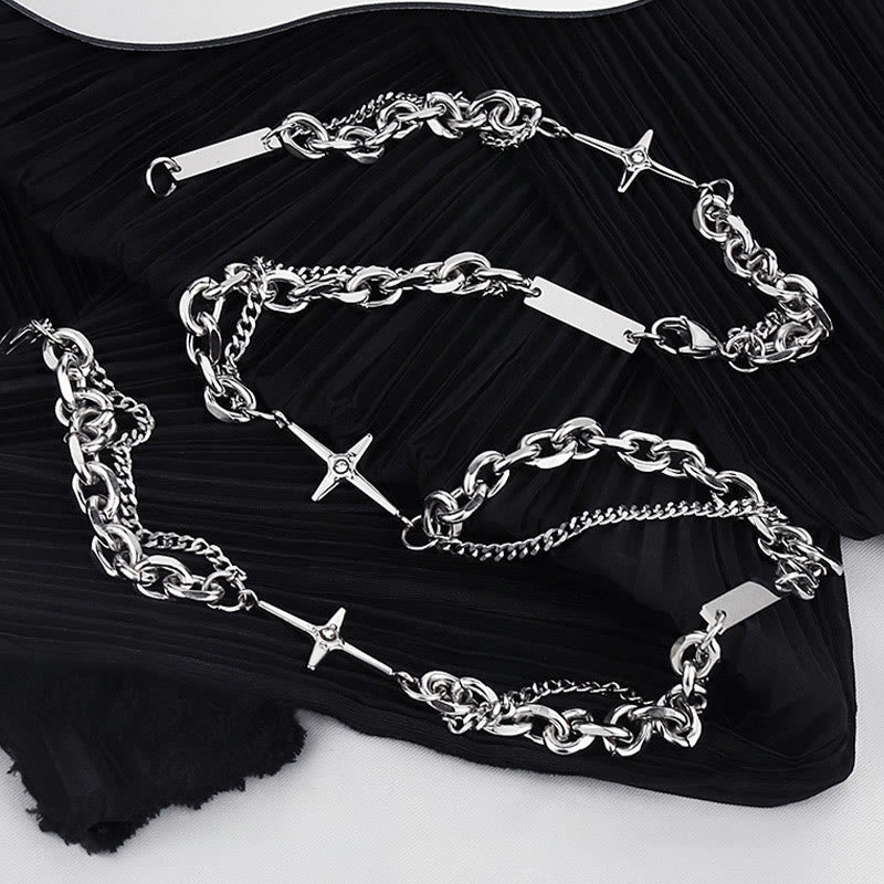 Starlight Charm Cable Chain Curb Chain Bracelet
