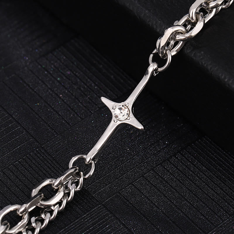 Starlight Charm Cable Chain Curb Chain Bracelet