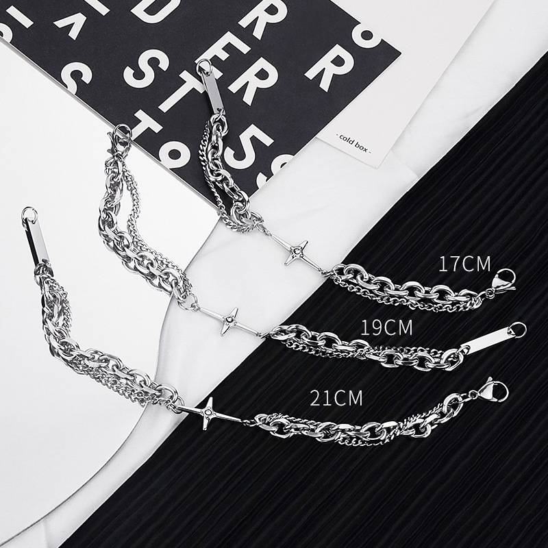 Starlight Charm Cable Chain Curb Chain Bracelet