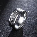 Retro Engraved Stainless Steel Band Ring
