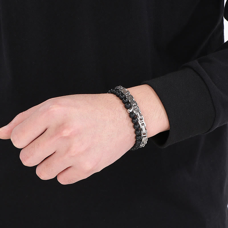 Vintage Emperor Chain Stainless Steel Bracelet