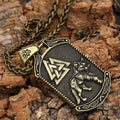 Celtic Wolf Odin's Symbol Yggdrasil Necklace