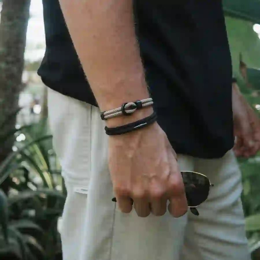 Minimalist Stainless Steel Magnetic Clasp Braided Bracelet