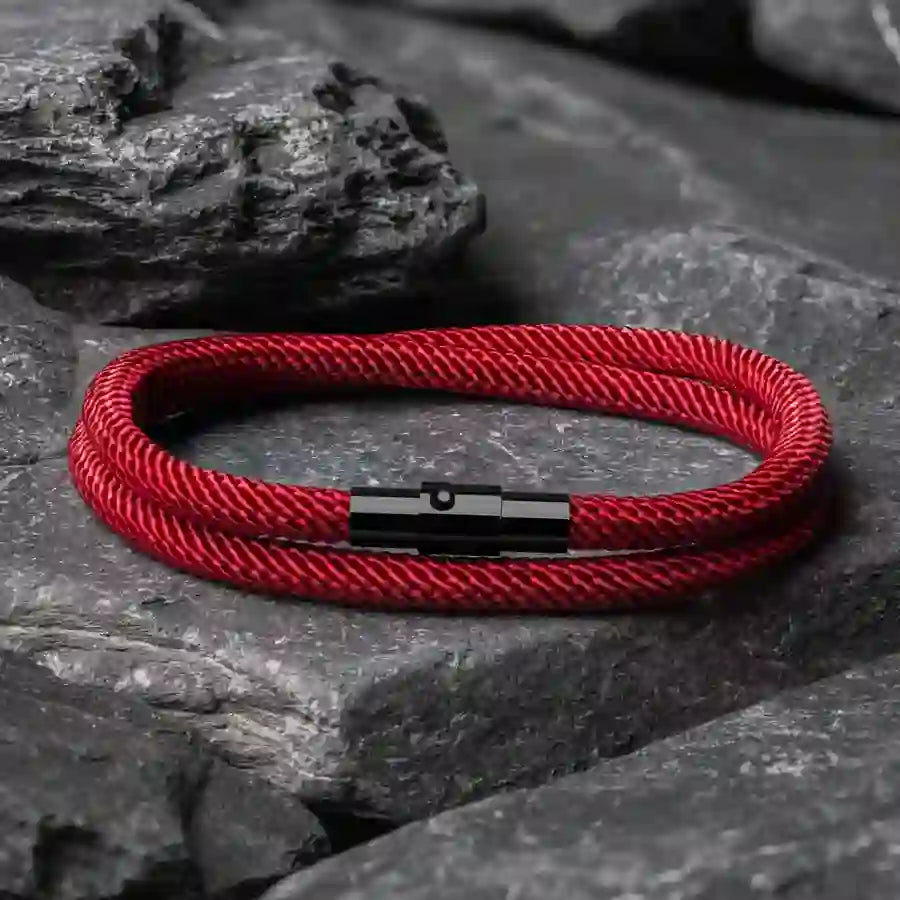 Minimalist Stainless Steel Magnetic Clasp Braided Bracelet