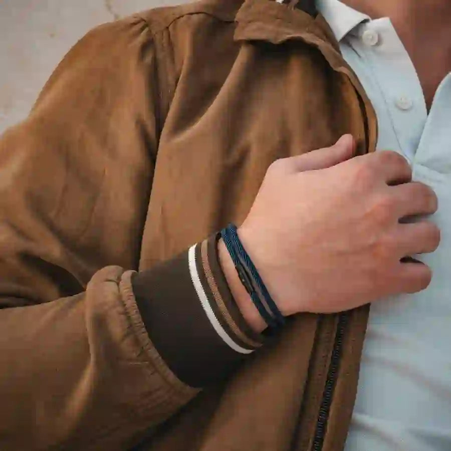 Minimalist Stainless Steel Magnetic Clasp Braided Bracelet
