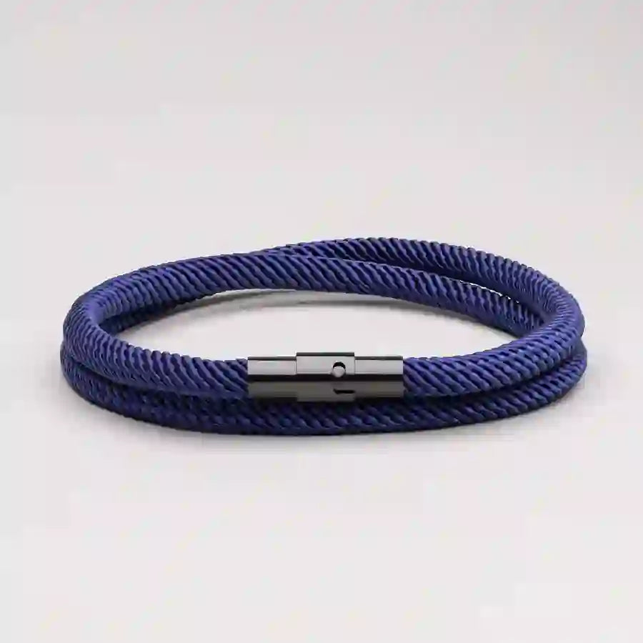 Minimalist Stainless Steel Magnetic Clasp Braided Bracelet