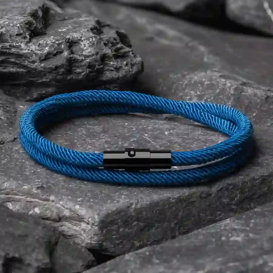 Minimalist Stainless Steel Magnetic Clasp Braided Bracelet