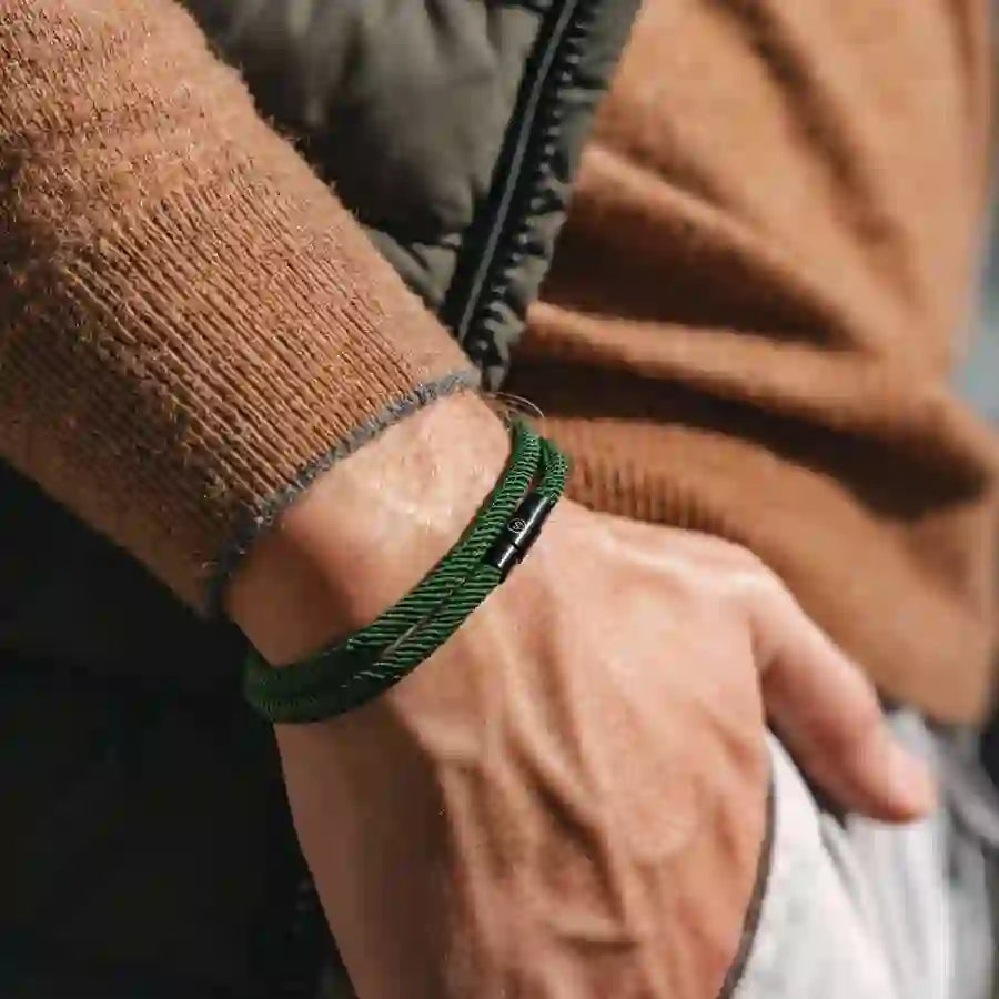 Minimalist Stainless Steel Magnetic Clasp Braided Bracelet