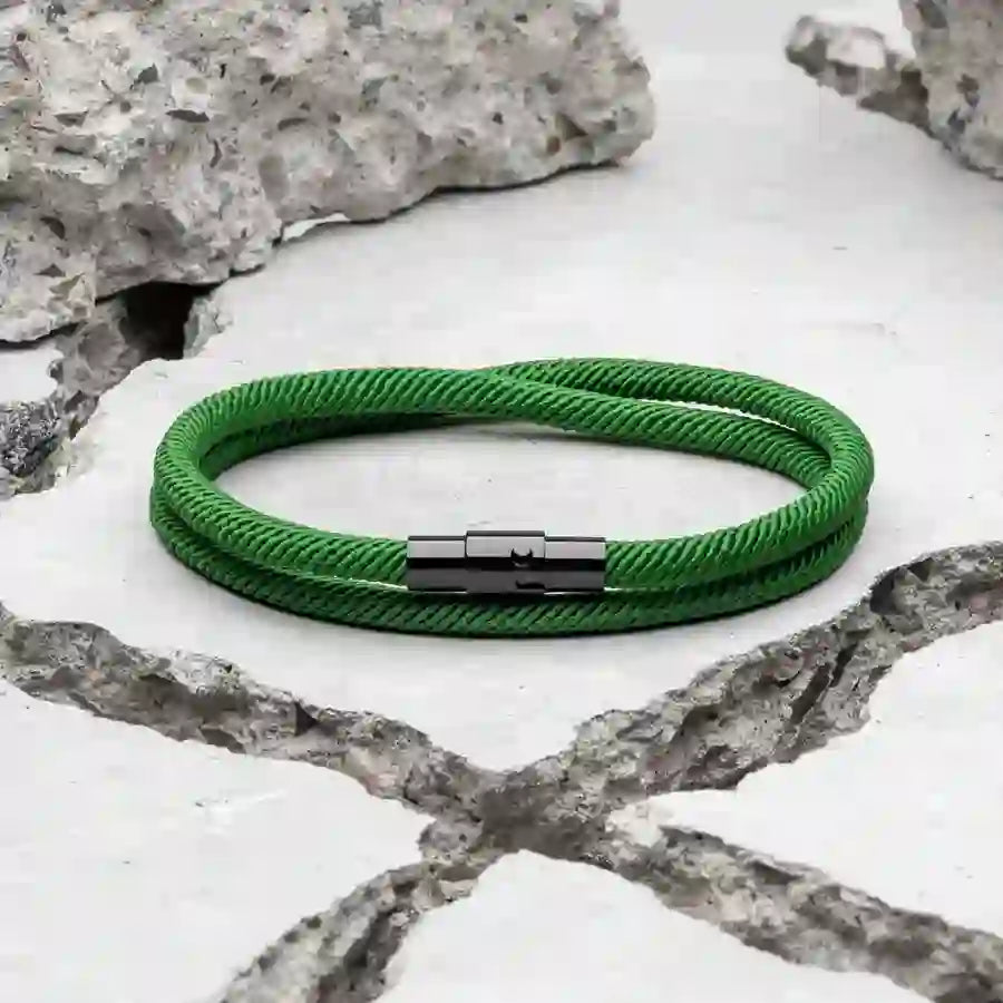 Minimalist Stainless Steel Magnetic Clasp Braided Bracelet