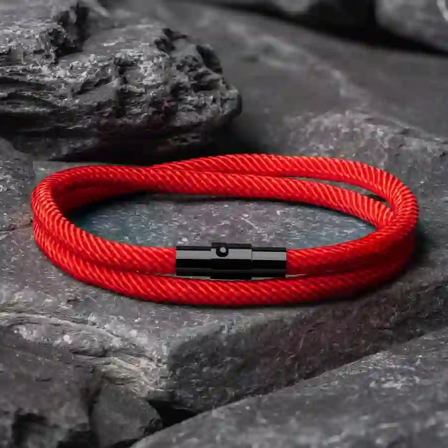 Minimalist Stainless Steel Magnetic Clasp Braided Bracelet