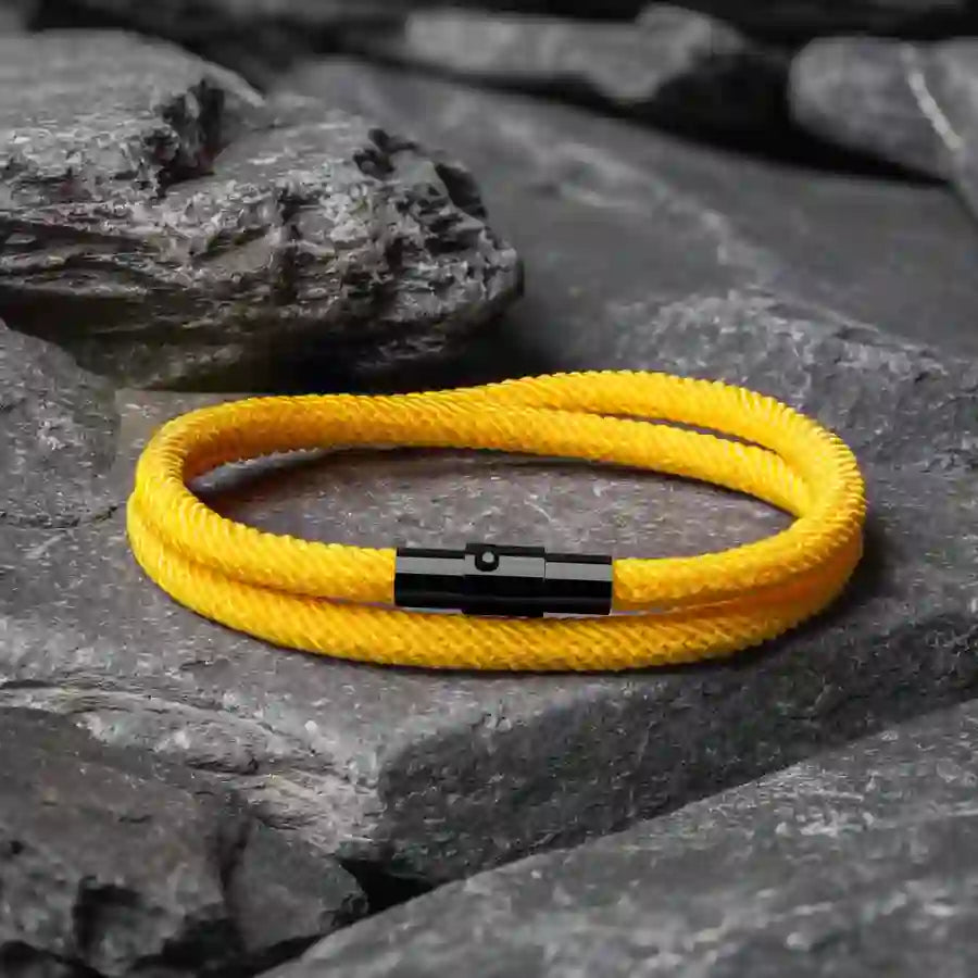 Minimalist Stainless Steel Magnetic Clasp Braided Bracelet