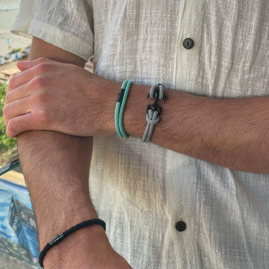 Minimalist Stainless Steel Magnetic Clasp Braided Bracelet