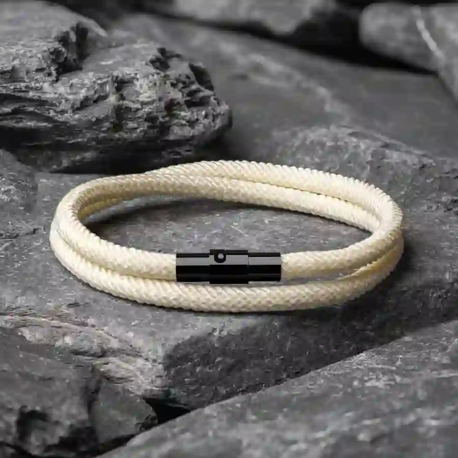 Minimalist Stainless Steel Magnetic Clasp Braided Bracelet