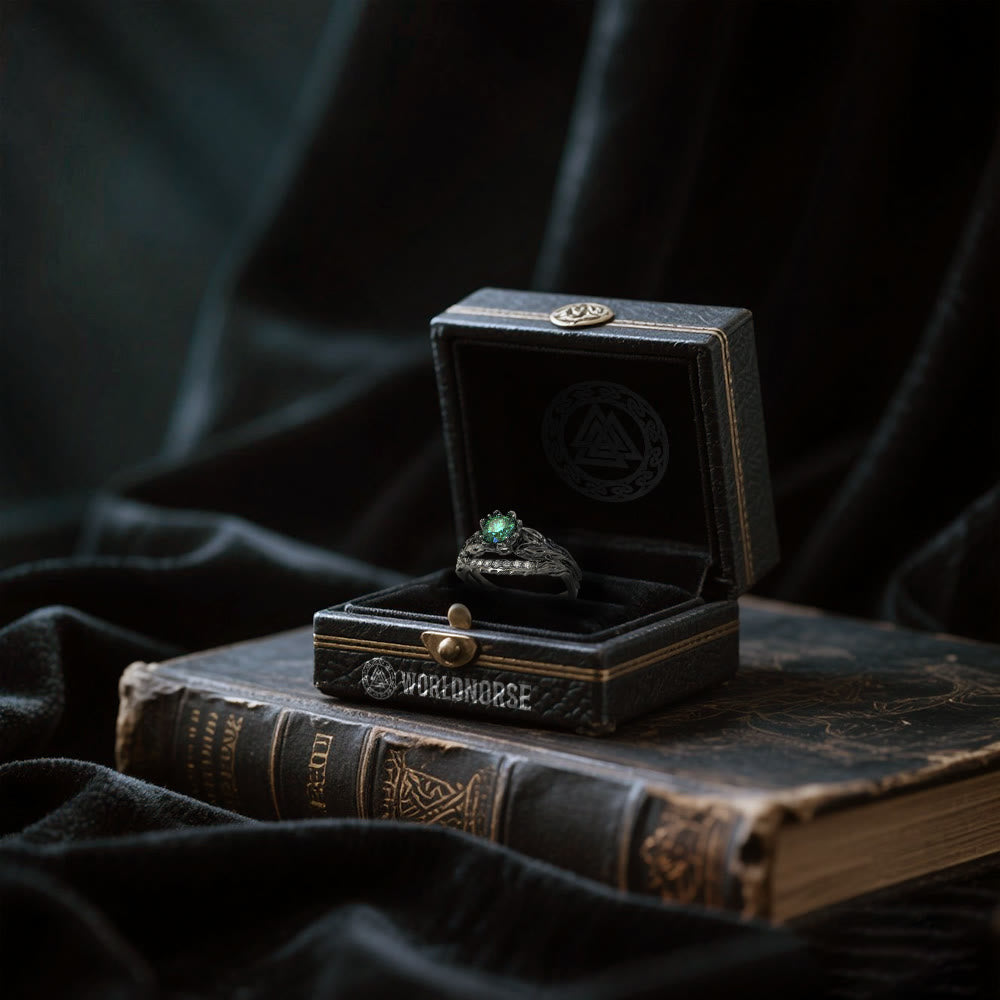 Forest Symphony Emerald Ring