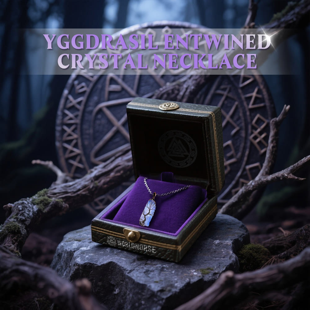 Yggdrasil Entwined Crystal Necklace