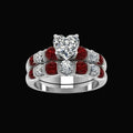 Freyja's Heart Garnet Ring