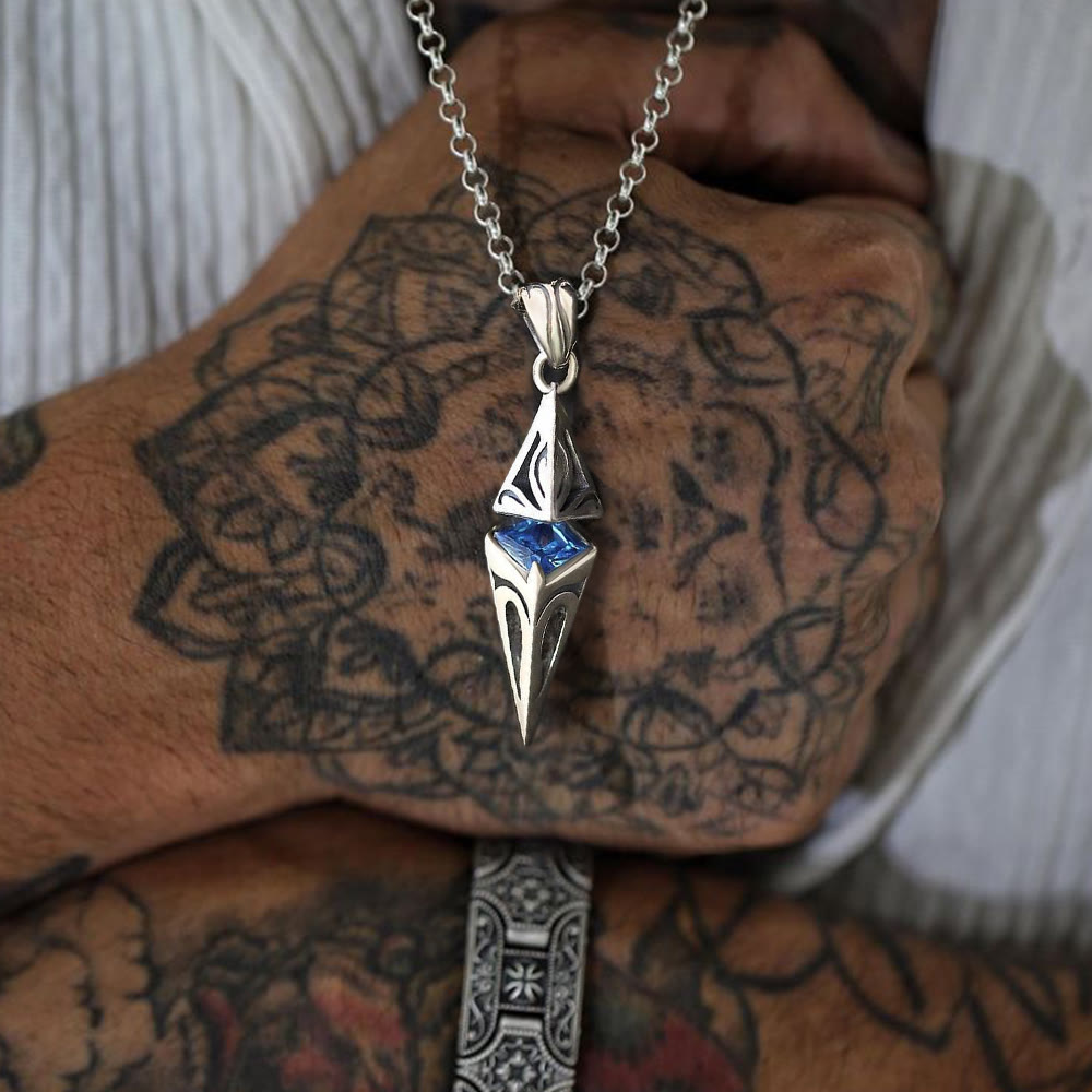 North Star Guidance Sapphire Pendant Necklace
