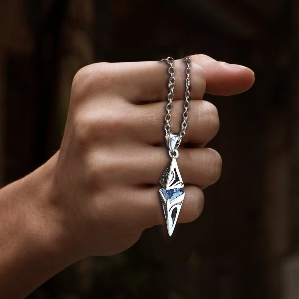 North Star Guidance Sapphire Pendant Necklace