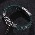 Men's Infinity Knot Leather Bracelet