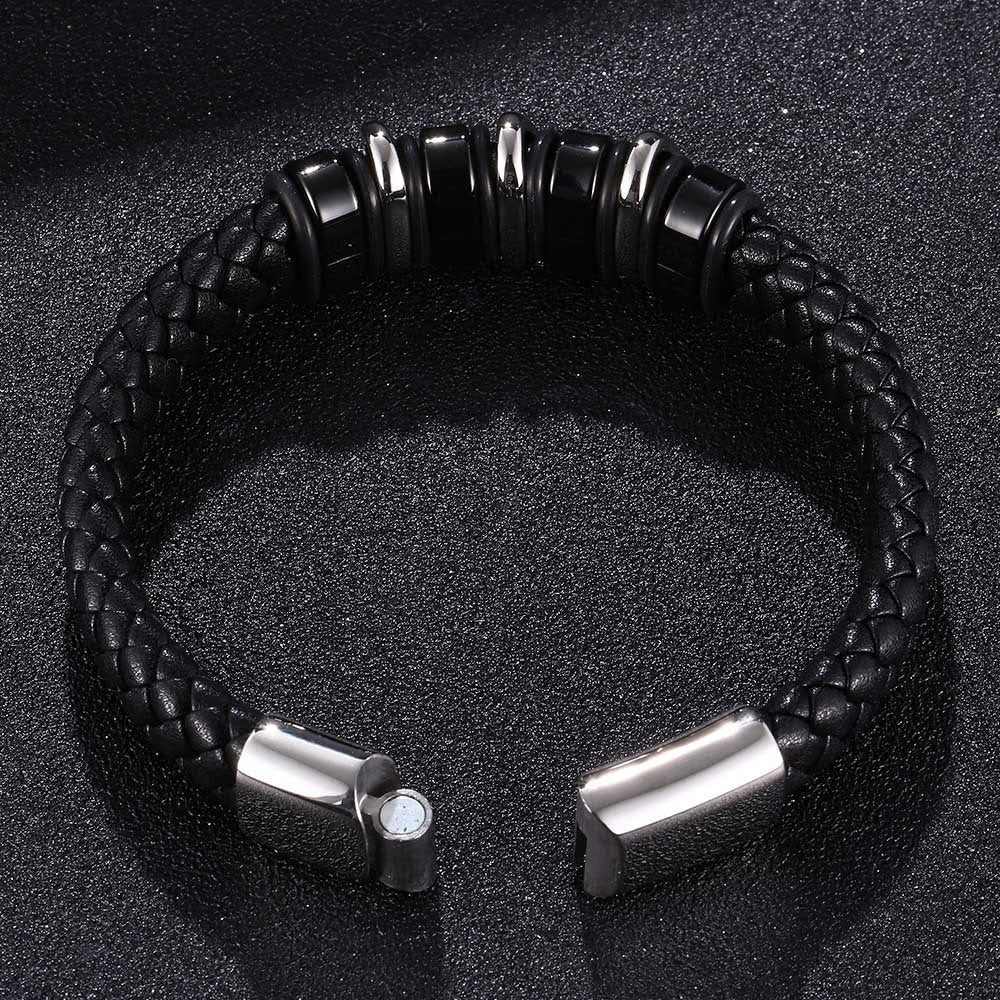 Punk Spiral Leather Bracelet