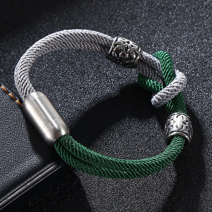 Two Tone Double Layer Bracelet