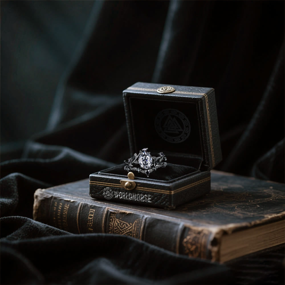 Valkyrie's Radiance Moissanite Ring