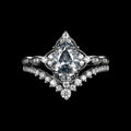 Tear of Freyja – Queen's Radiant Crown Ring Set