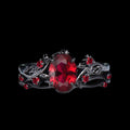Apple Of Idunn Garnet Ring