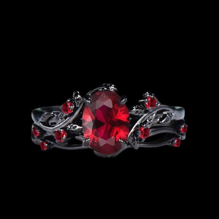Apple Of Idunn Garnet Ring