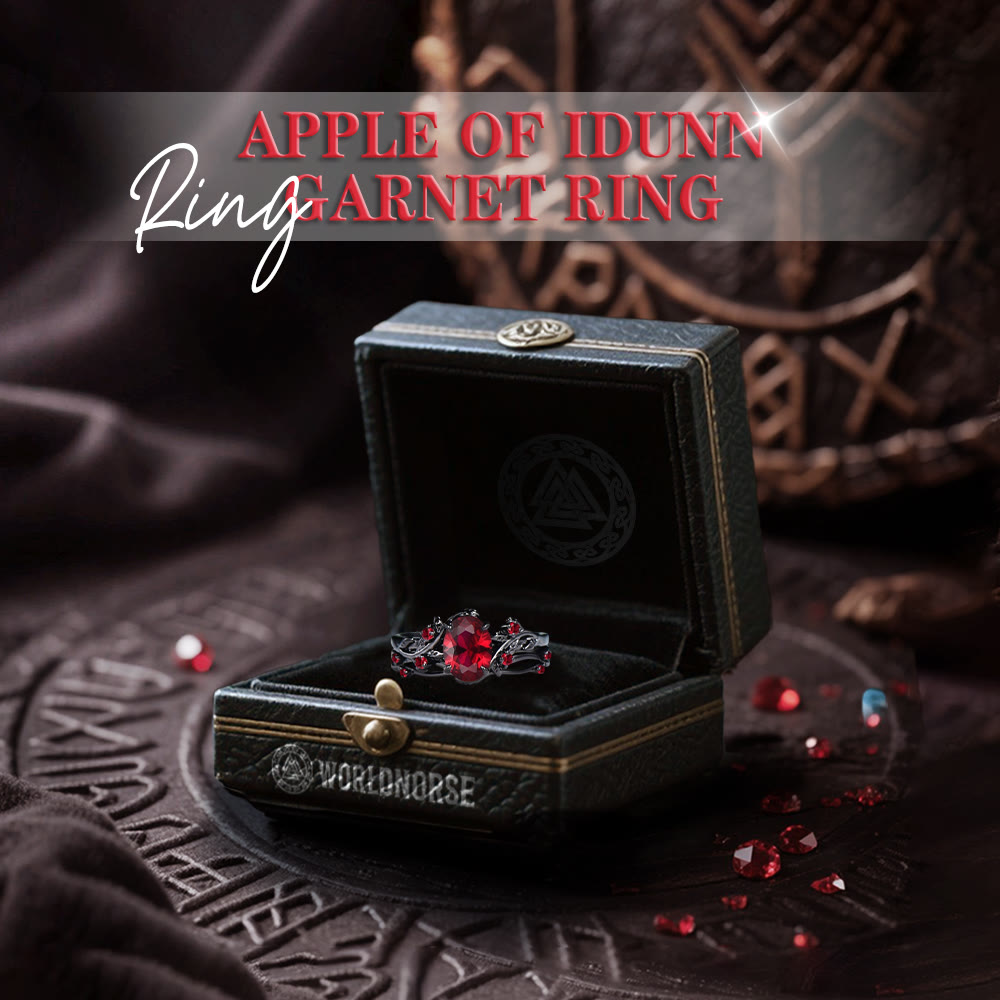 Apple Of Idunn Garnet Ring