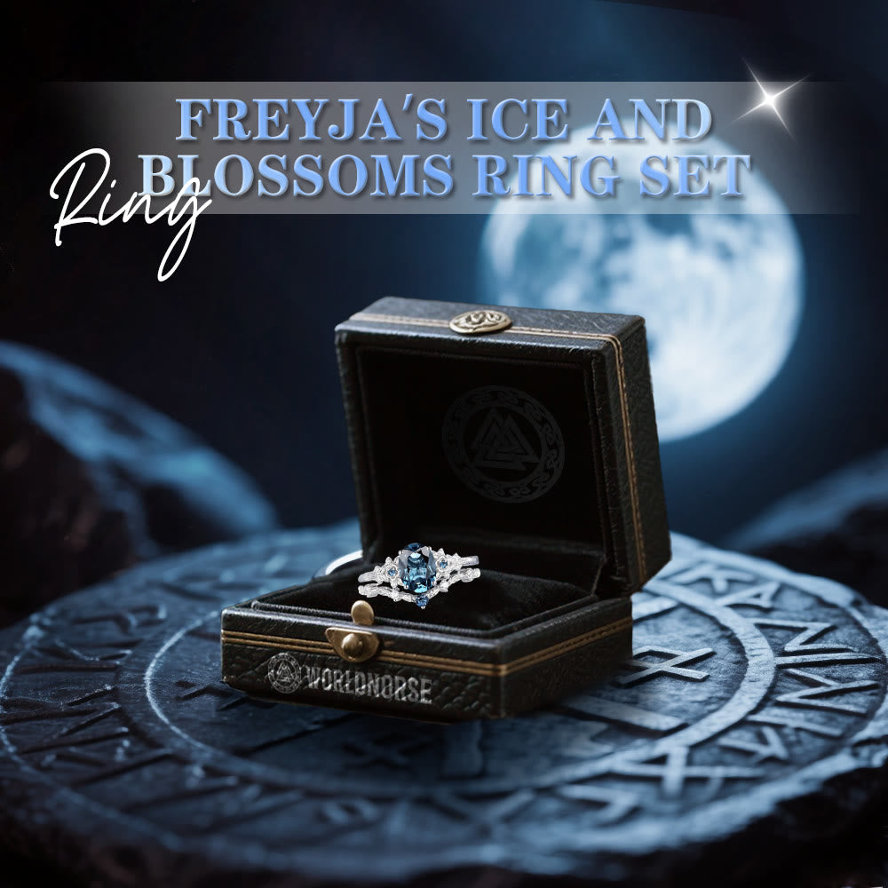 Freyja's Ice And Blossoms Ring Set