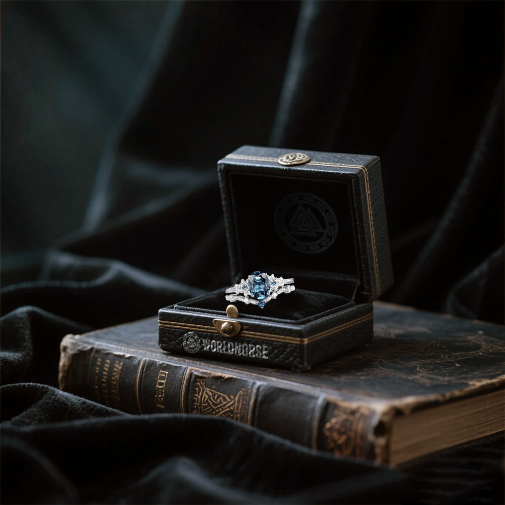 Freyja's Ice And Blossoms Ring Set