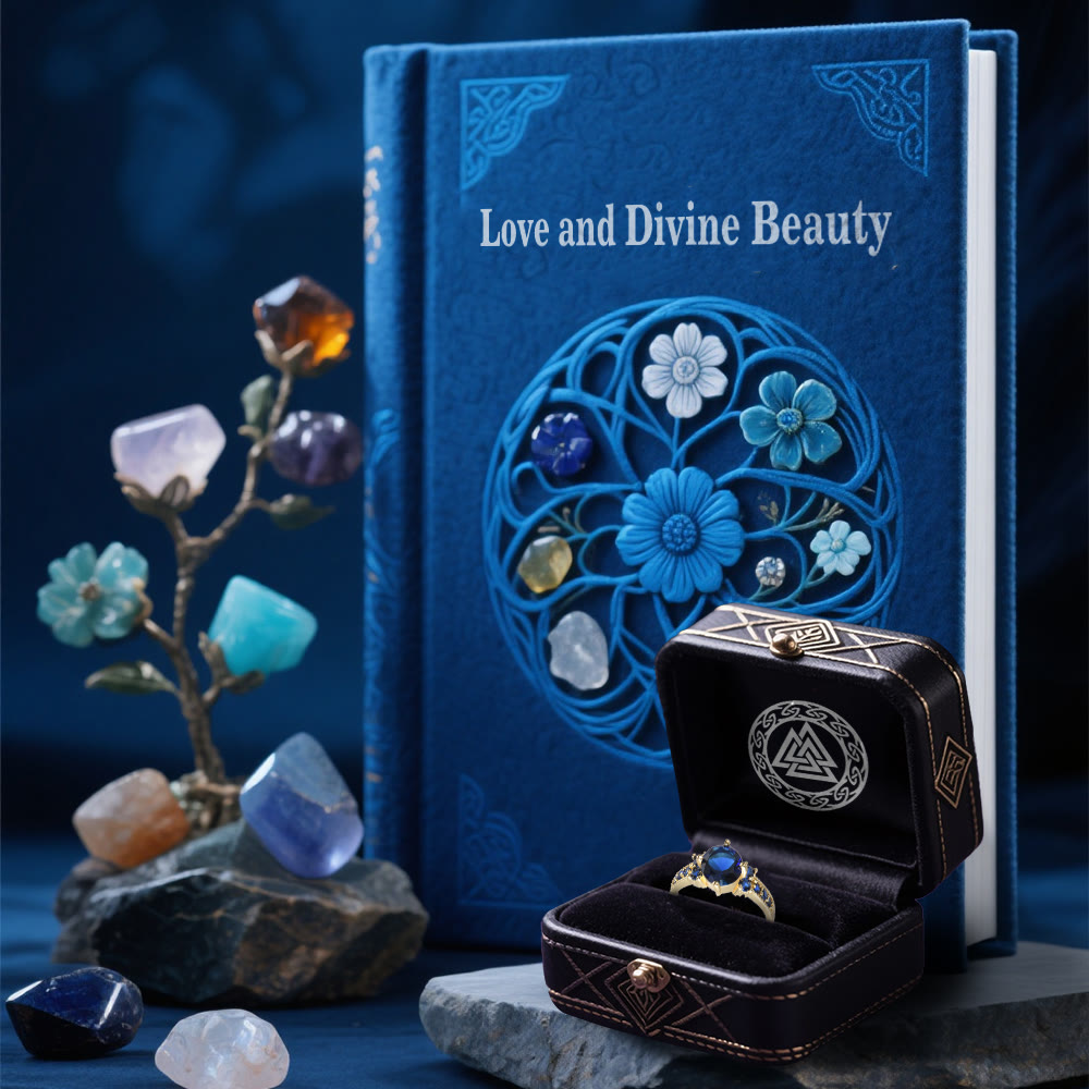 Midnight Blossom of Freyja Ring