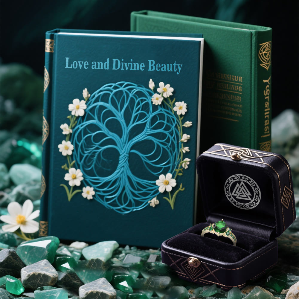 Midnight Blossom of Freyja Ring