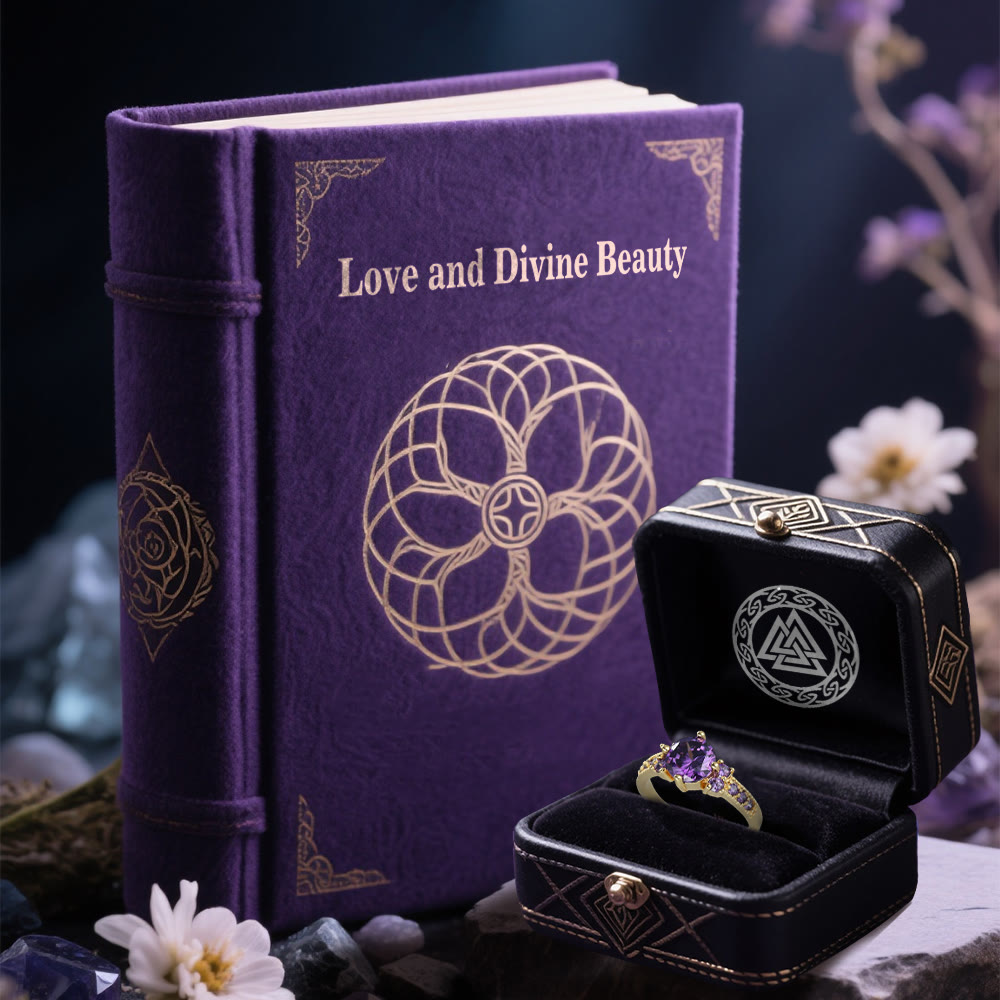 Midnight Blossom of Freyja Ring