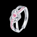 Freya's Winter Heart Rose Ring