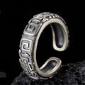 Intricate Rune Labyrinth Interlock Ring