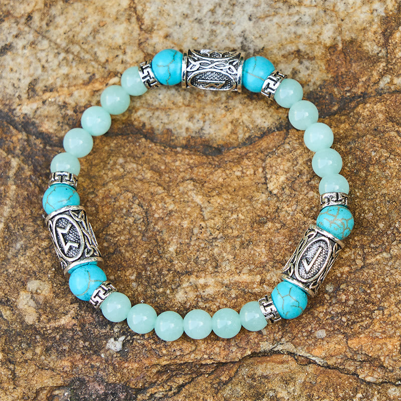 Rune Chromatic Crystal Beaded Bracelet