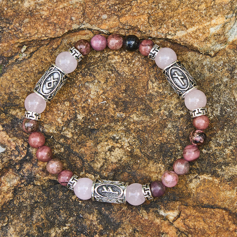 Rune Chromatic Crystal Beaded Bracelet