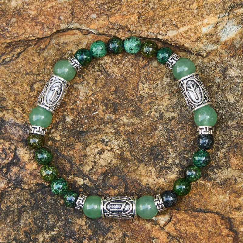 Rune Chromatic Crystal Beaded Bracelet