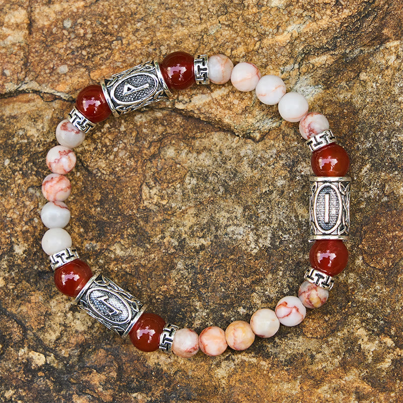 Rune Chromatic Crystal Beaded Bracelet