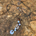 Viking Iridescent Talisman Beaded Necklace